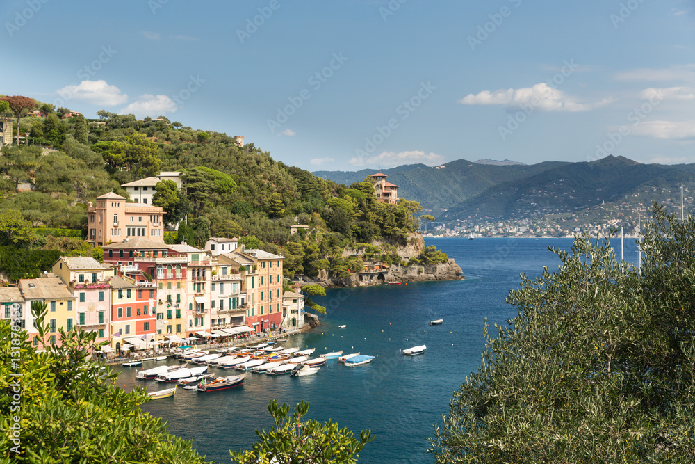 The pretty town of Portofino in Italy