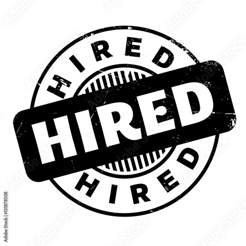 Hired rubber stamp