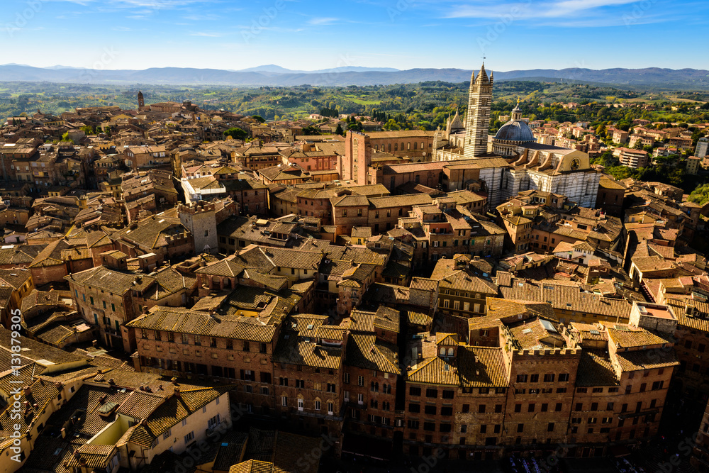 View of Siena from the Torre del Mangia