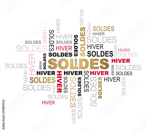 SOLDES HIVER NUAGE DE MOTS