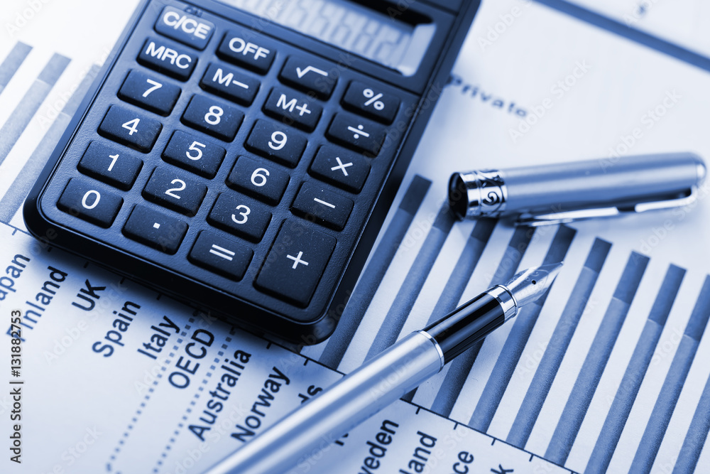Business Objects in the office on the table Business Objects in the office on the table