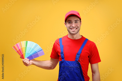Handsome young decorator wi...