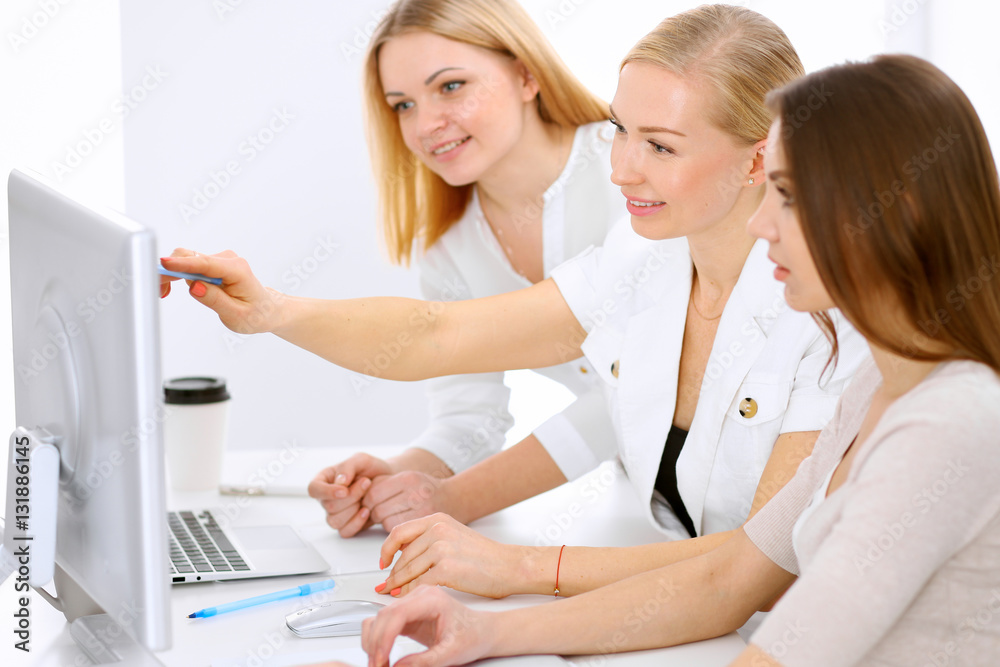 Fototapeta premium Group of business people at meeting in office