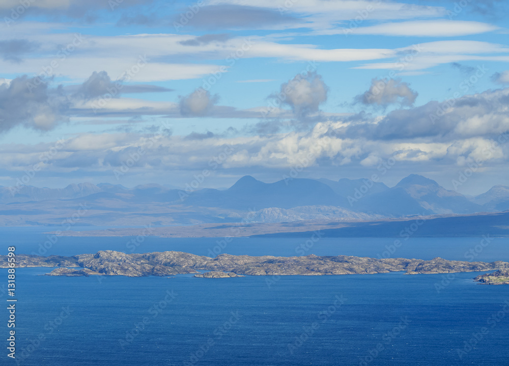 UK, Scotland, Highlands, Isle of Skye, Seascape viewed from The Storr.