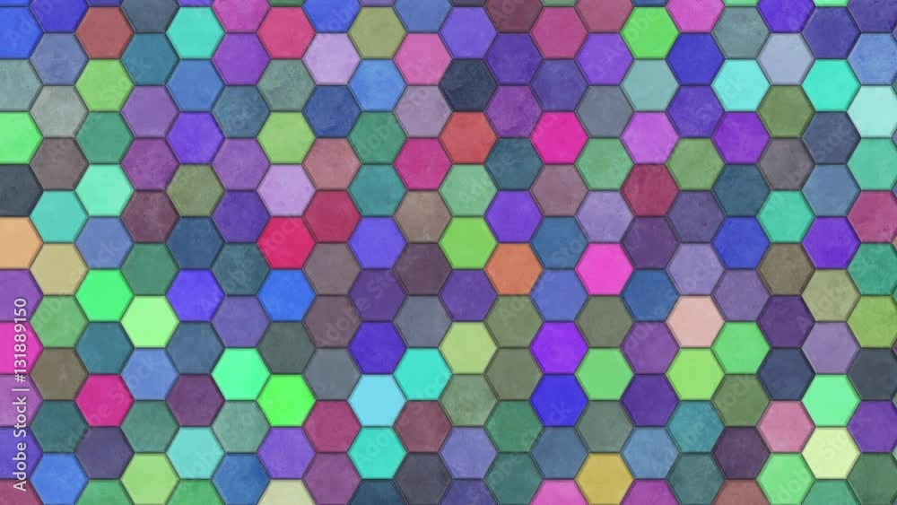 Hexagon Background Loop Full HD 3d Render Hexagon Background Loop Full HD 3d Render