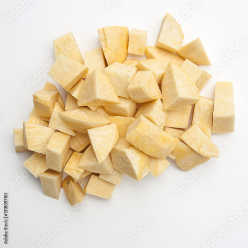 Cubed rutabaga