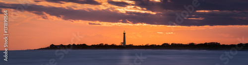 Fotografija Ultra wide panorama of Cape May Lighthouse at Sunset