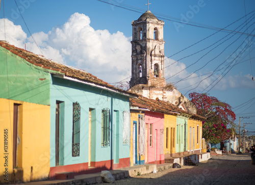 colored houses in Trinidad Cuba