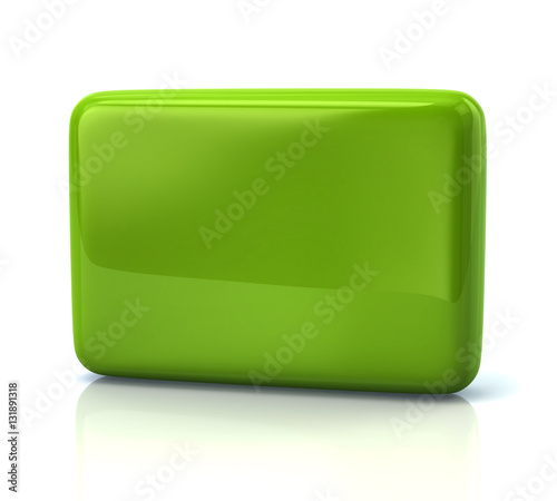 Blank green  button