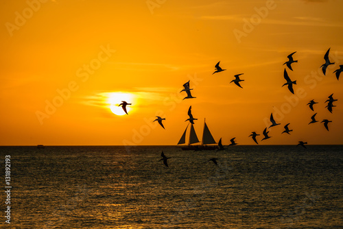 Fototapeta Naklejka Na Ścianę i Meble -  Sunset in Key West, FL