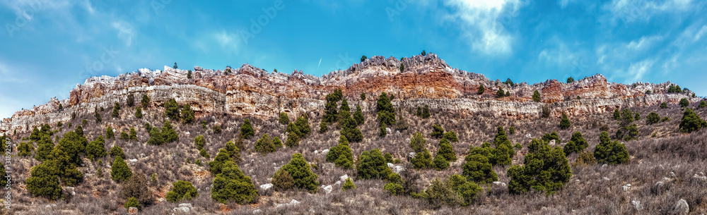 The Cliff Side Of the Livermore Bowl - A Cliff Side View of the Livermore Bowl in the Colorado Rockies