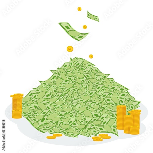 pile of money coin