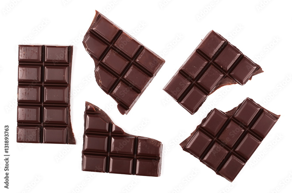 chocolate bars isolated on white background chocolate bars isolated on white background
