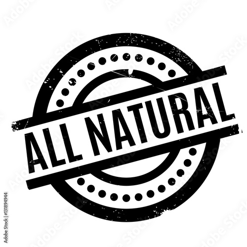 All Natural rubber stamp