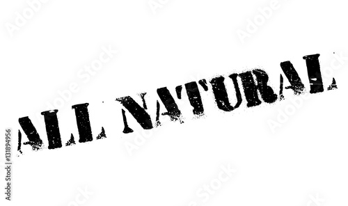All Natural rubber stamp