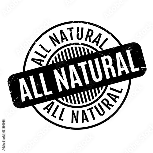 All Natural rubber stamp