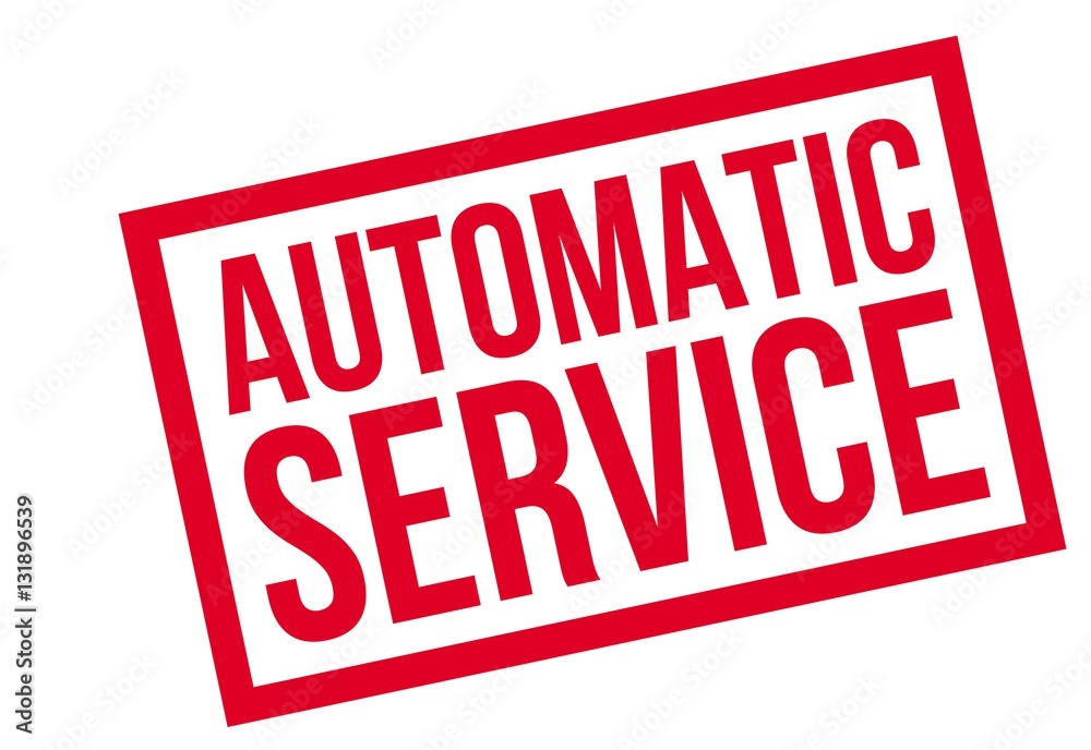 Automatic Service rubber stamp Automatic Service rubber stamp