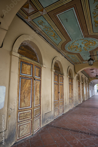 colonial architectural details in Cuenca Ecuador