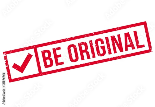 Be Original rubber stamp