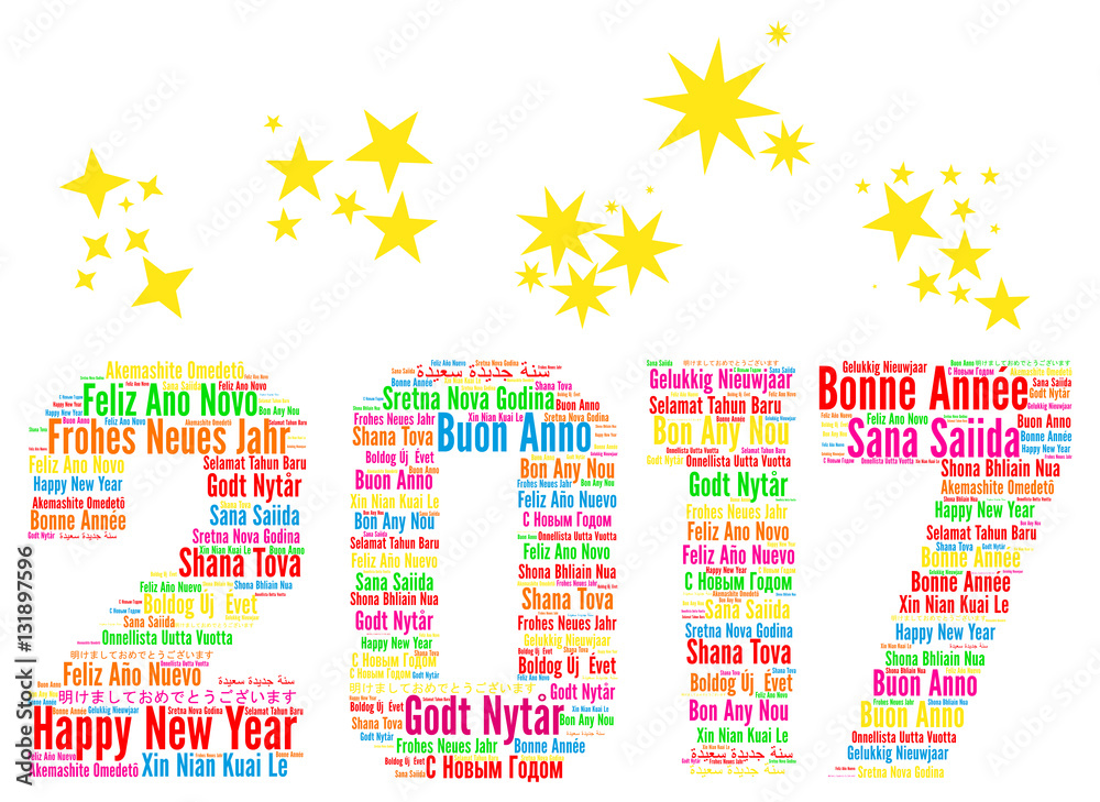 Happy New Year 2017 in different languages Happy New Year 2017 in different languages