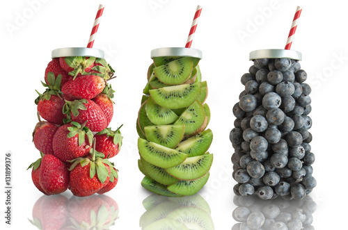 Fruit smoothie concept