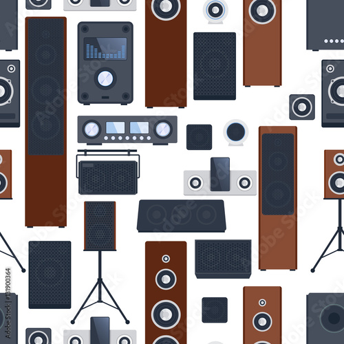 Music systems vector set.
