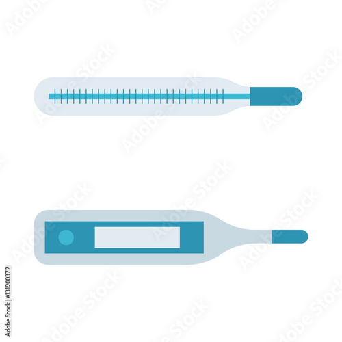 Medical thermometer isolated