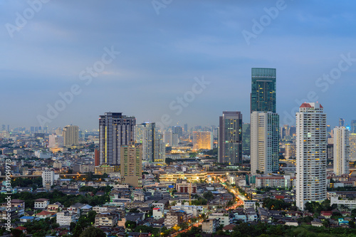 Thailand Landscape : Bangkok downtown at sunset © maytheevoran