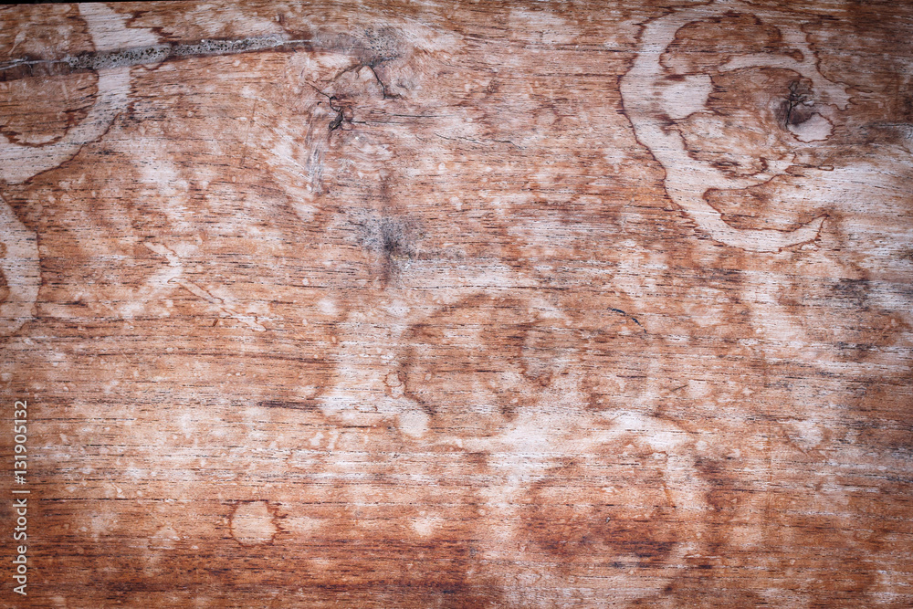 Obraz premium Wood texture, wood background with water stains for design with copy space for text or image. Wood motifs that occurs natural.