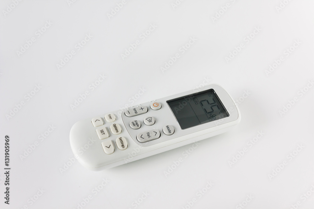 Air condioner remote controll, isolate remote-control on white Air condioner remote controll, isolate remote-control on white