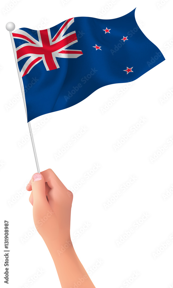 ニュージーランド 国旗 手 アイコン Stock Vector Adobe Stock