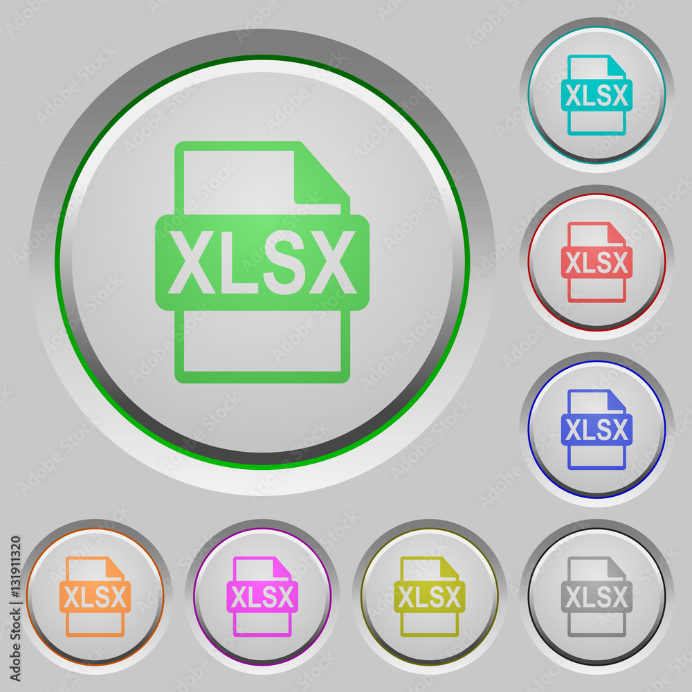 XLSX file format push buttons XLSX file format push buttons