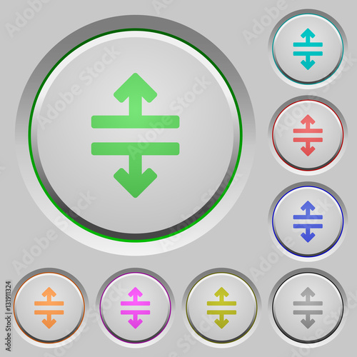 Horizontal split push buttons