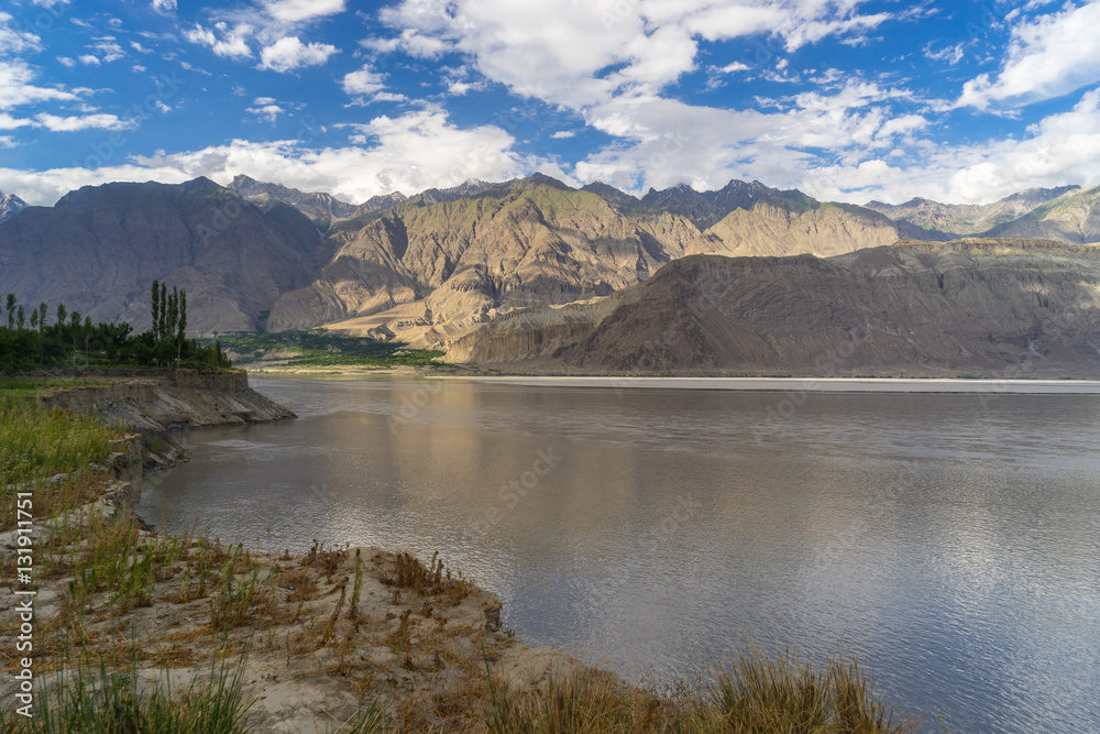 Skardu village landscape in summer, Gilgit, Pakistan