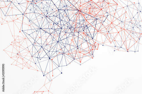 Internet connection, abstract sense of science and technology graphic design.