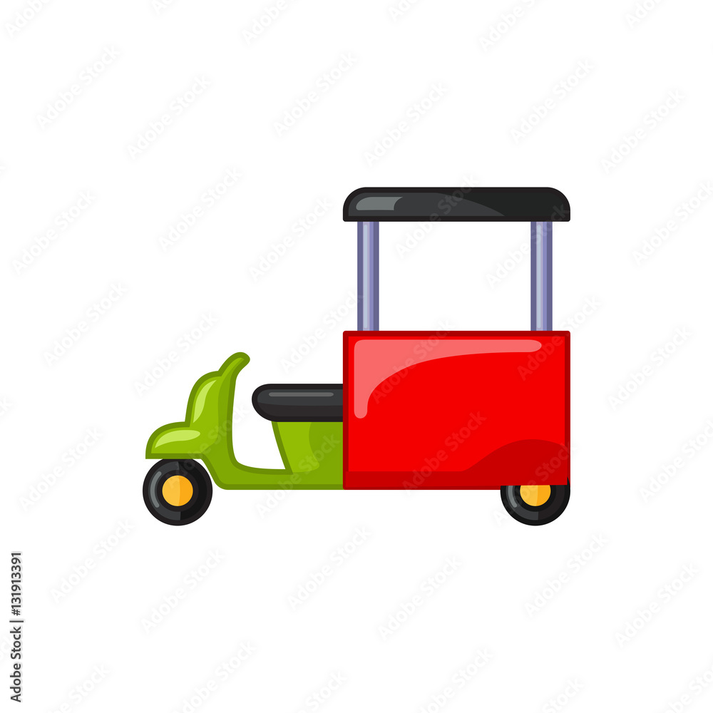 fast food cart icon illustration fast food cart icon illustration