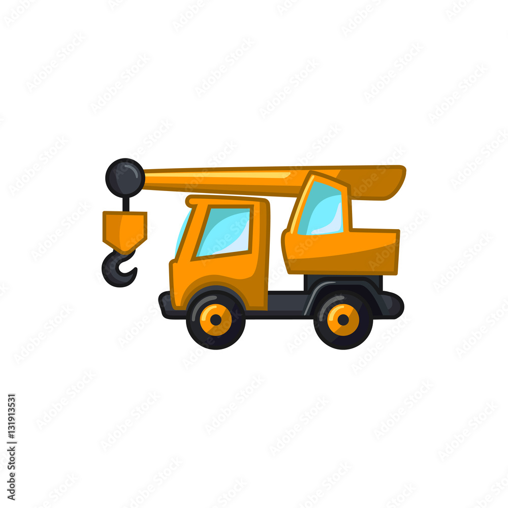 truck with hook icon illustration