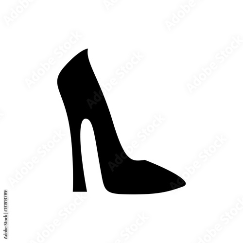 woman shoe icon illustration