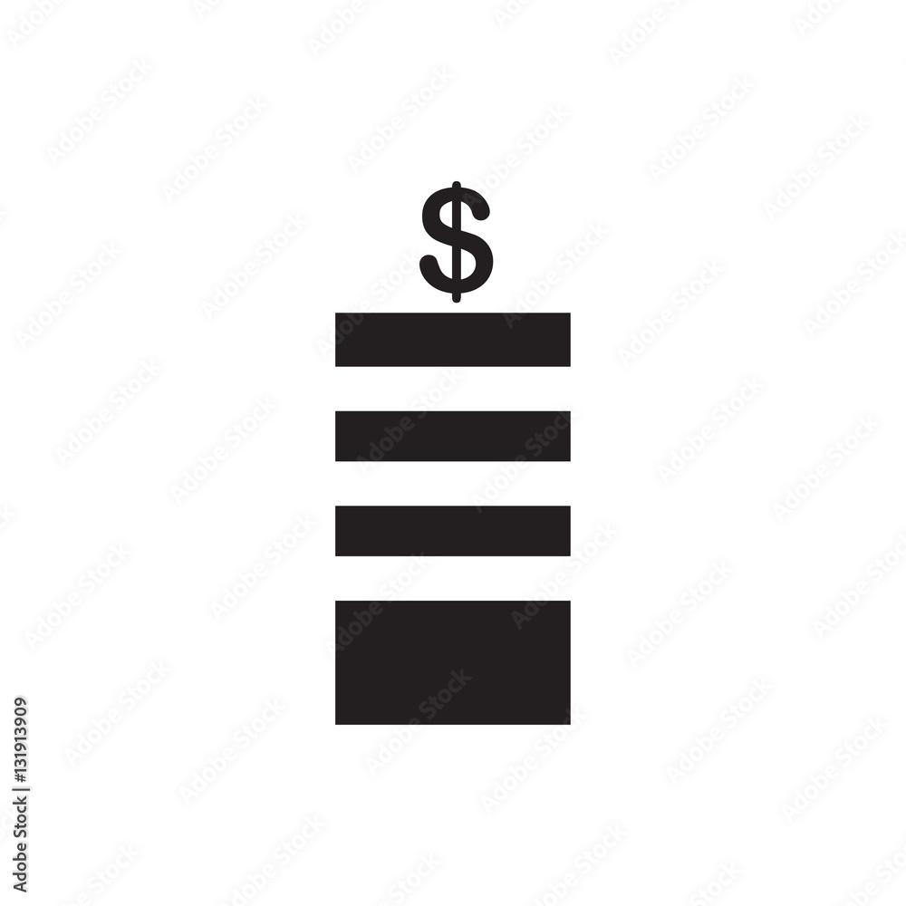 Coin icon illustration Coin icon illustration