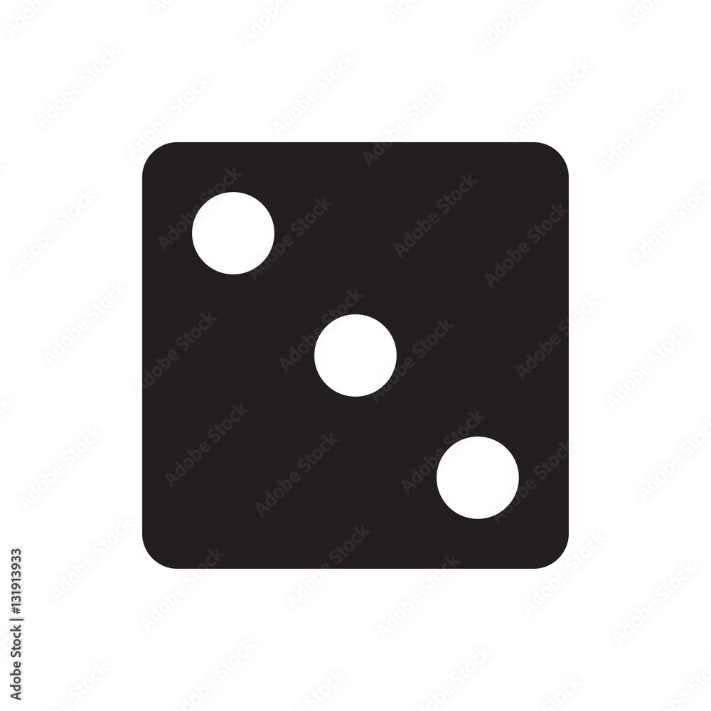 Dice icon illustration Dice icon illustration