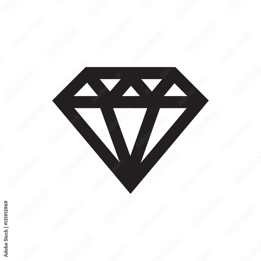 Diamond icon illustration Diamond icon illustration