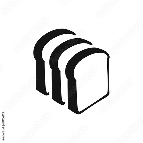 bread slices icon illustration