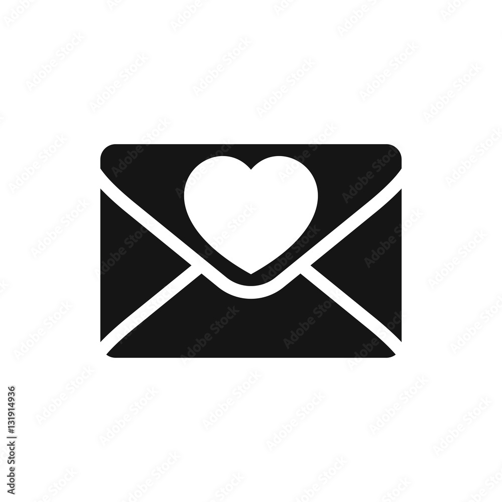 love letter icon illustration love letter icon illustration