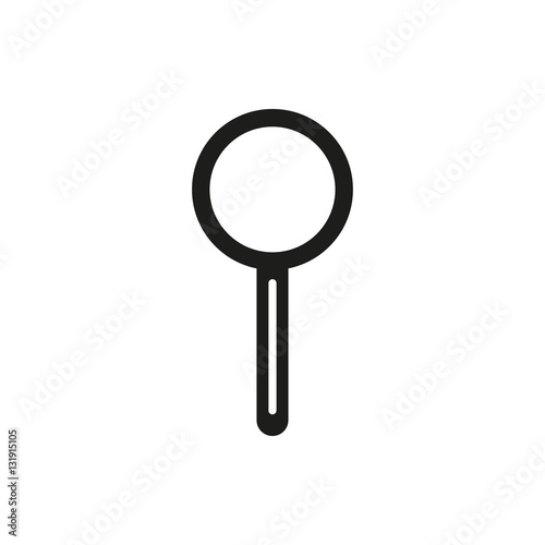 magnifier icon illustration