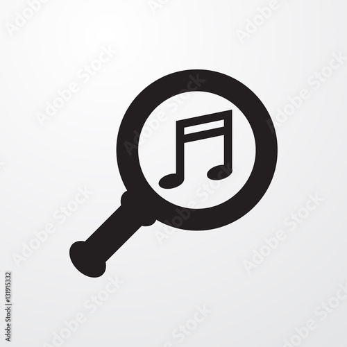 serach music icon illustration