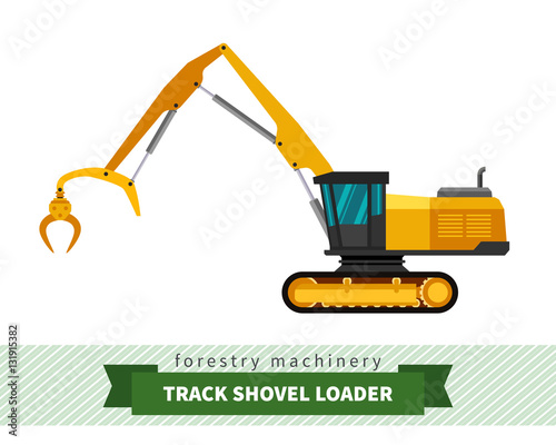 Track shovel loader