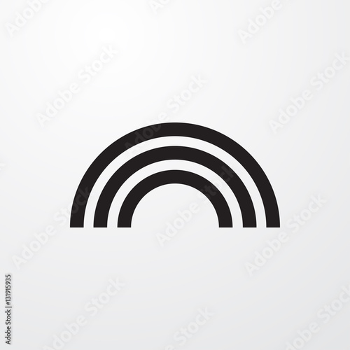 rainbow icon illustration