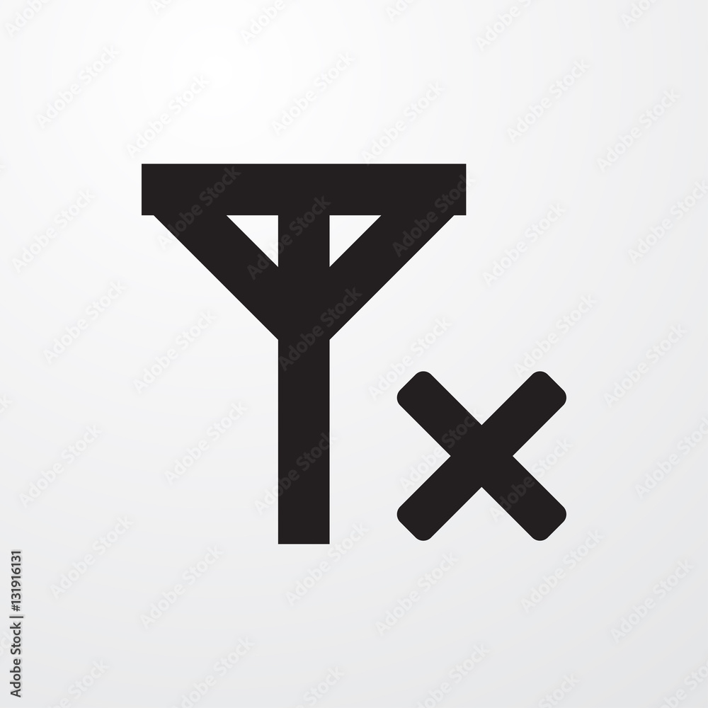 Obraz premium no signal icon vector