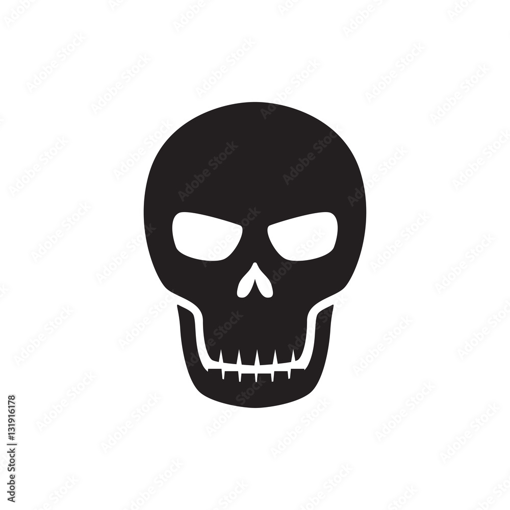 skull icon illustration