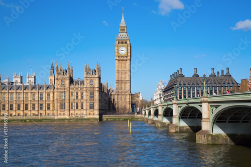 London. Big Ben clock tower.